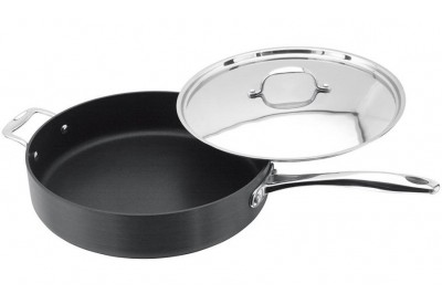 Stellar 6000 Hard Anodised Non-Stick Saute Pan with Lid 30cm